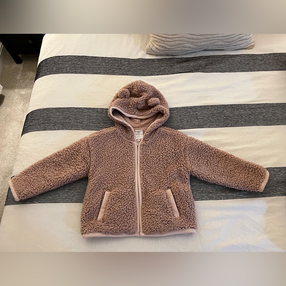 Baby Gap Toddler Girls Hooded Sherpa Jacket (Size 3T)